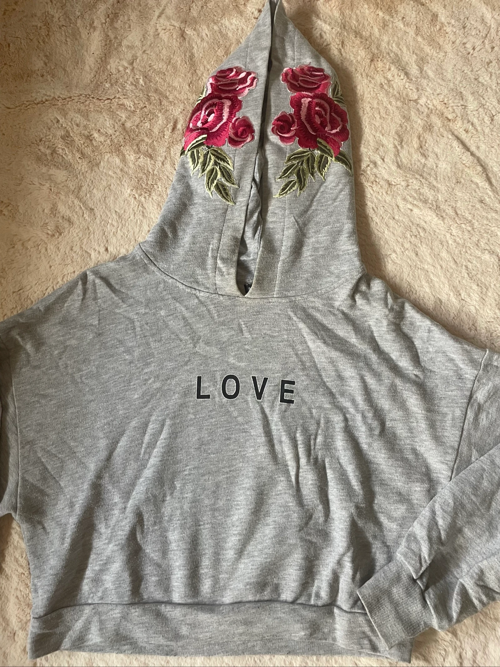 Sweat crop à capuche - Taille S – photo 3